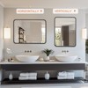 MAYEERTY 30" Bathroom Vanity Mirror Aluminum Alloy Wall Mounted Mirror，Black - 4 of 4