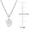 EVERLY JEWELRY | Sterling Silver Heart Pendant with Gemstone – Multiple Stone Options - 3 of 4