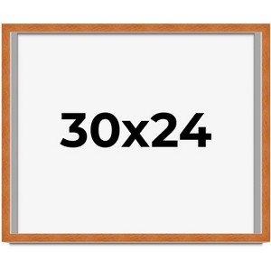 PosterPalooza | Modernist Brown Picture Frame - UV Acrylic, Backing Board, Hanging Hardware Included - 1 of 4