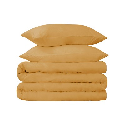 650-Thread Count Cotton Solid Duvet Cover and Sham Set by Blue Nile Mills
