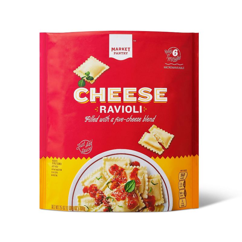 Square Cheese Frozen Ravioli - 25oz - Market Pantry&#8482;, 1 of 8
