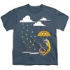 Adventure Time Lady In The Rain Kids T Shirt For Youth, Slate - 3 of 3