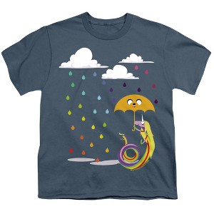 Adventure Time Lady In The Rain Kids T Shirt For Youth, Slate - 1 of 3