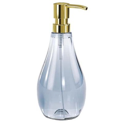 Denim Blue Acrylic Modern Soap Dispenser, 8-inch