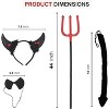 4E's Novelty Black Devil Costume Set: Horns Headband, Tail, Pitchfork, Bowtie – Devil Costume for Women Classic Devil Costume Dress-Up Kit - 3 of 4