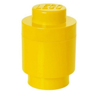 Room Copenhagen LEGO Round Storage Brick 1, Bright Yellow