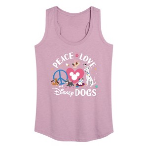 Women's - Disney - Cats & Dogs Graphic Racerback Tank - 1 of 4