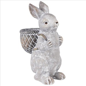 Design Toscano Bunny with Basket Bearing Gifts Easter Rabbit Statue - 1 of 4