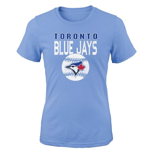 MLB Toronto Blue Jays Girls' Crew Neck T-Shirt - XS