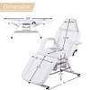 GlasFlength Seating Sets, Massage Tattoo Chair Set, White, 72.8"*24.4"*27.6" - 3 of 4