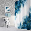 LunaLulinlk Blue and Gold Marble Polyester Shower Curtain - 2 of 4