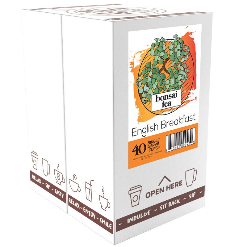 Bonsai Tea Co.  Tea Pods, Compatible with 2.0 Brewers, English Breakfast, 40 Count, 2 of 6