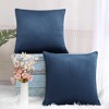 PiccoCasa Sofa Couch Bed Chair Velvet Decors Luxury Euro Square Throw Pillow Cover - 3 of 4