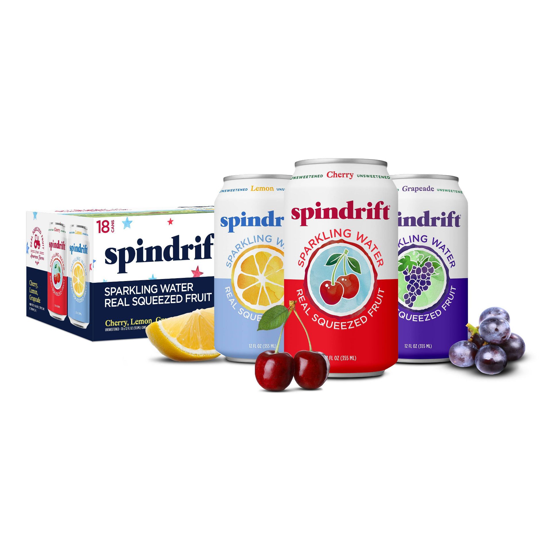 Spindrift Summer Variety pack - 18pk