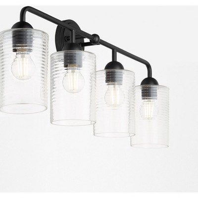 Quorum Lighting Charlotte 4 - Light Vanity in  Matte Black