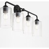 Quorum Lighting Charlotte 4 - Light Vanity in  Matte Black - 3 of 4