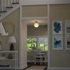Hudson and Canal 9.25" Wide Semi Flush Mount with Glass Shade - 4 of 4
