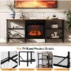 VINGLI 58‘’ Fireplace TV Stand for up to 70'' TV, Entertainment Center with 18'' Electric Fireplace Heater, Fireplace Media Console Table - 4 of 4