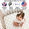 Sweet Jojo Designs Boy, Girl, Unisex/Gender Neutral Baby Fitted Crib Sheet Gingham Checkered Plaid Beige and White - 3 of 4