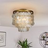 ALOADECOR 3-Light 13" Indoor Capiz Shell Flush Mount Coastal decor Ceiling Lights - 2 of 4