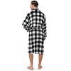 PAVILIA Mens Soft Robe, Plush Warm Bathrobe for Men, Long Spa Fleece Flannel with Shawl Collar, Pockets, Trim Piping - 3 of 4