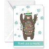 Paper Frenzy North Pole Collection Winter Christmas Holiday Thank You Note Cards and Envelopes - 25 pack - 3 of 4