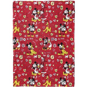 Northwest Mickey Mouse Silk Touch Throw Blanket, 50" x 70", I Love Us - 1 of 4