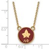 Black Bow Jewelry 14k Yellow Gold Plated Sterling Silver Alpha Phi Greek Life Necklace 18 Inch - 2 of 4