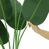 Acekool Artificial Bird of Paradise Plant, Faux Potted Plant with Realistic Green Leaves, Indoor Outdoor Decoration for Home, Office, Balcony - 4 of 4