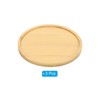 Unique Bargains Home Indoor Bamboo Round Planter Saucer Flower Drip Plant Trays Natural Color - 3 of 4