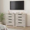 4/5/6/7 Drawer Dresser for Bedroom, Dresser Organizer with Embedded Handles Design, Wooden Chest of Drawers for Living Room - 3 of 4