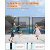 Inground Pool Fence Gate with Stainless Steel Lock, Durable 340 GMS Teslin PVC Mesh, Easy DIY Installation, Secure Barrier for Backyard Pools - 2 of 4