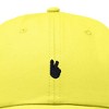 Dalix Lil Peace Sign Embroidered Cotton Cap Outdoor Dad Hat Womens - 2 of 4