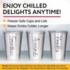 Impresa 6-Pack Stainless Steel Meal Prep Cups, Freezable Juice & Smoothie Jars with Lids, Convenient Smoothie Cups to Go - 3 of 4