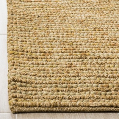 Hand-Knotted Bohemian Gold and Multicolor Wool-Cotton Blend Area Rug, 8' x 10'