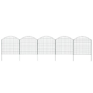 vidaXL Arched Garden Fence Set 30.5"x30.9" Green - 1 of 4