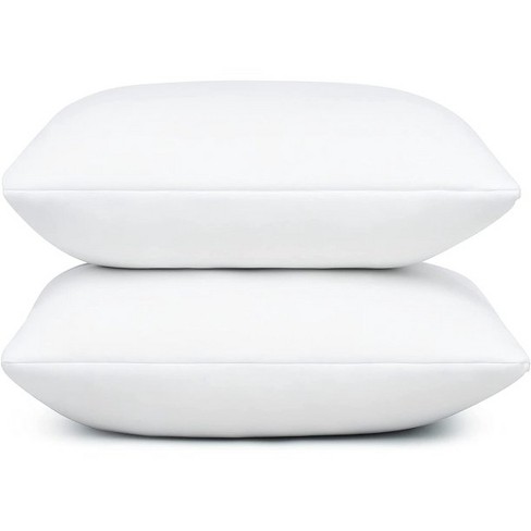 Coop Home Goods Throw Pillow Inserts Set Of 2, 20 X 20 Inches White Square  Indoor Decorative Pillow Inserts Adjustable Memory Foam Fill Pack Of 2 :  Target