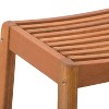 2pk Outdoor Barstool - Natural - CorLiving: Hardwood, UV & Water-Resistant, 30" Height - 3 of 4