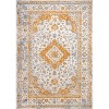 Indhira Ornate Medallion Persian Runner Rug - JONATHAN Y - 2 of 4