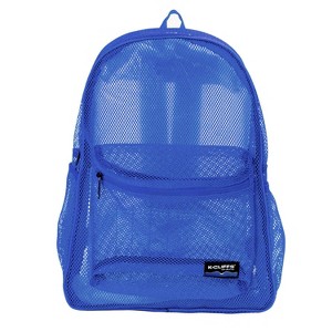 K-Cliffs Mesh Backpack Durable Quality Classic Net Student Bookbag 17" Unisex Travel Gym Daypack - 1 of 4
