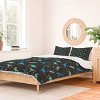 Deny Designs 3pc Full Lathe and Quill Dinosaurs in Space Duvet and Sham Set Blue - 2 of 4