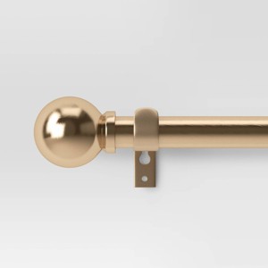 Cafe Ball Curtain Rod Brass - Room Essentials™ - 1 of 3