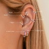 316L Surgical Steel Huggie Hoops - Hypoallergenic Small Gold & Silver Hoop Earrings for Sensitive Ears, Unisex Multiple Piercing Jewelry Gift - 4 of 4