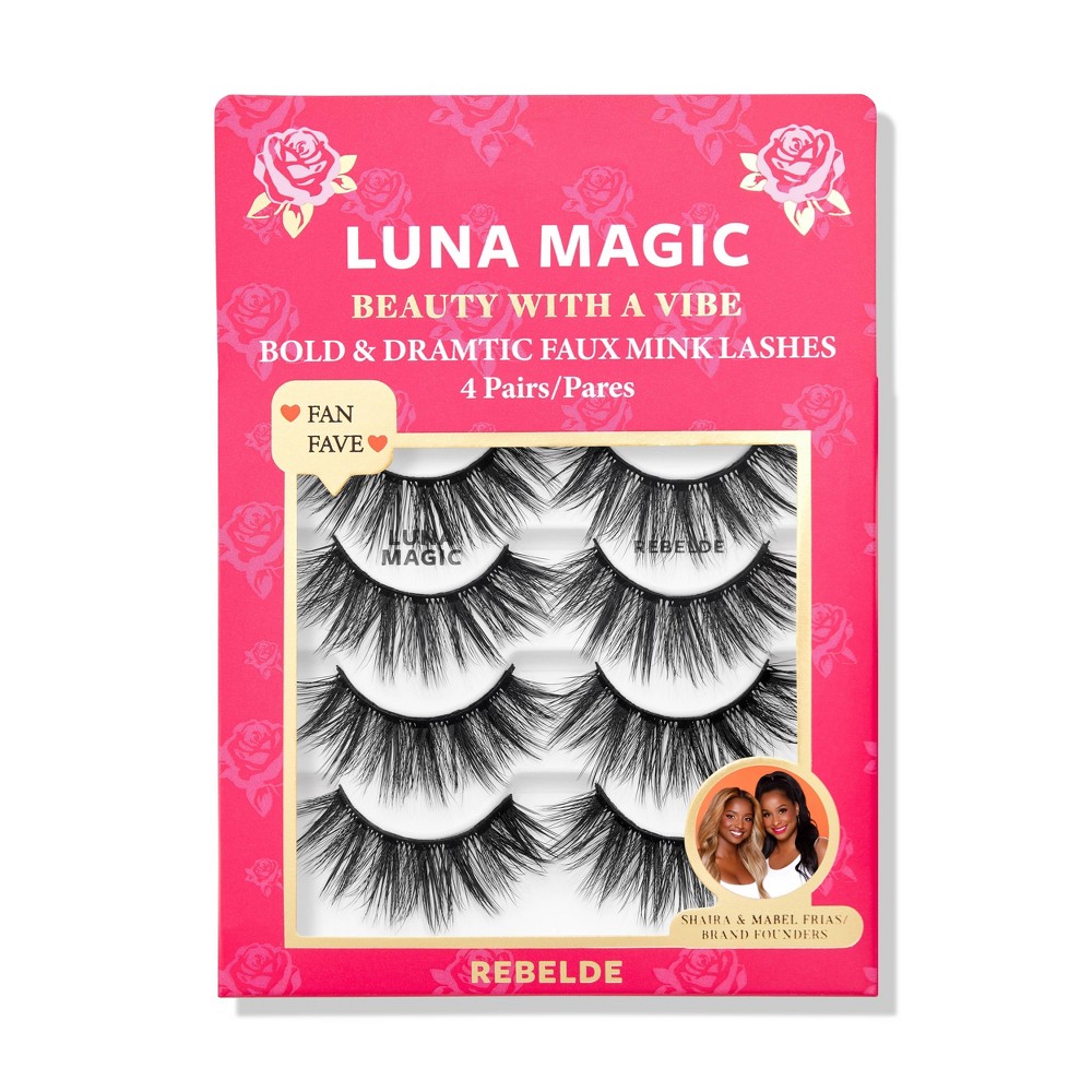 Photos - False Eyelashes LUNA MAGIC Rebelde Lashes - 4pc