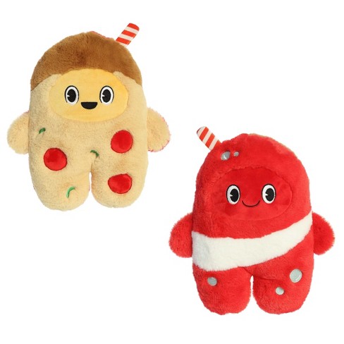 Aurora Medium Pizza & Soda Flipovers Interactive Stuffed Animal Brown ...