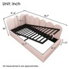 Lycvki Twin Size Velvet Daybed Bed Frame with Storage - 3 of 4