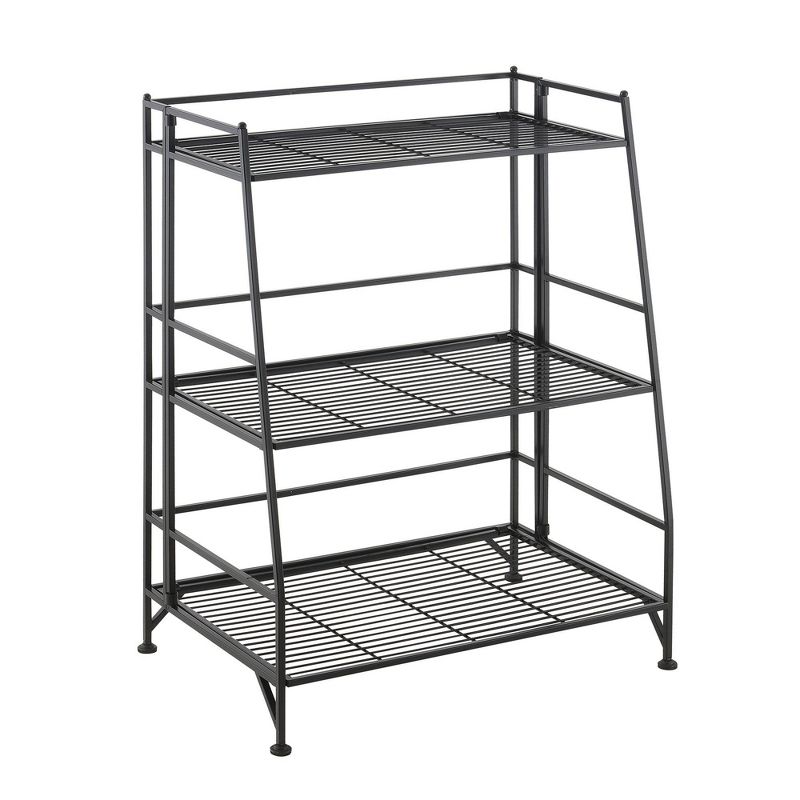 Breighton Home 34&#34; Extra Storage 3 Tier Ladder Folding Metal Shelf, 1 of 7