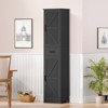 USIKEY 67.1" H Storage Cabinet, Tall Cabinet with 6 Shelves & Drawer, Slim Storage Cabinet with Adjustable Shelves for Living Room, Kitchen - 2 of 4