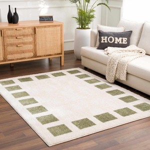 Hauteloom Beynon Green Washable Area Rug - 1 of 4