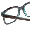 Jones NY J753 Unisex Designer Reading Glasses in Brown Marble Crystal Blue 52 mm - 4 of 4
